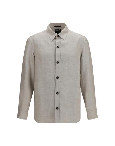 [해외직구][K68]제냐 UHV75A3SOT52N92G 054 남성 셔츠 남방 긴팔 반팔 Cashmere linen and silk Overshirt