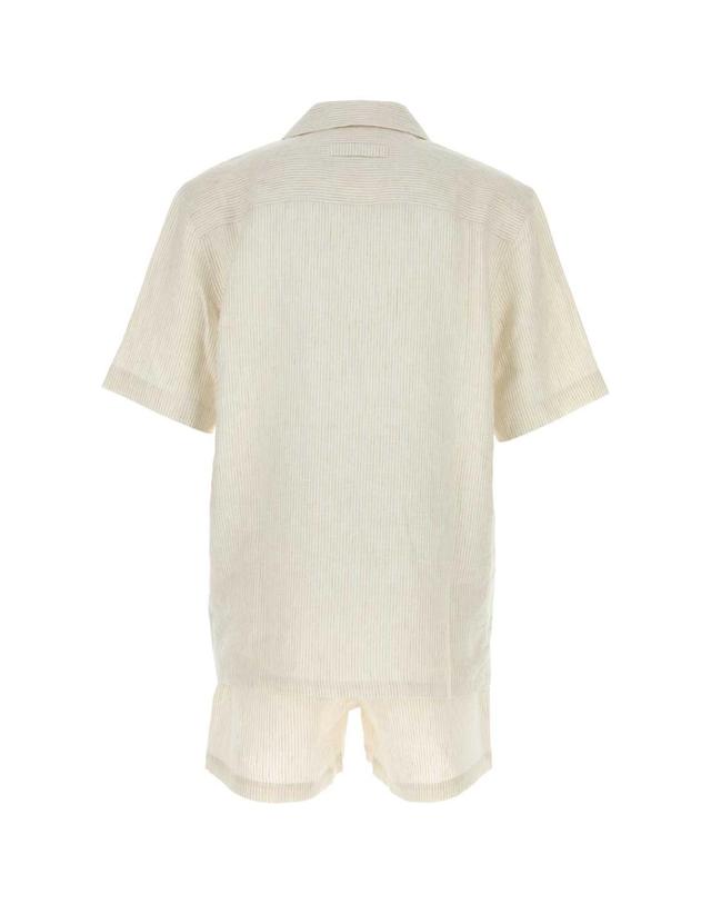 제냐 [해외직구][X45]제냐 RAHP34A3PHSH01 896 남성 셔츠 남방 긴팔 반팔 Embroidered linen pyjama 착용컷