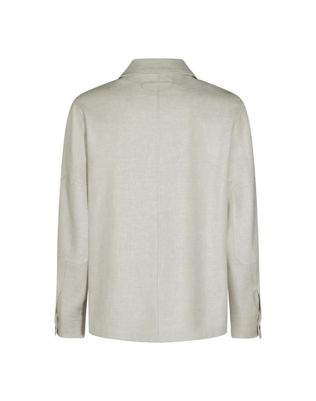 제냐 [해외직구][Q11]제냐 RUHV22A3SOT6BN07G 남성 자켓 SAND LINEN CASUAL JACKET 착용컷