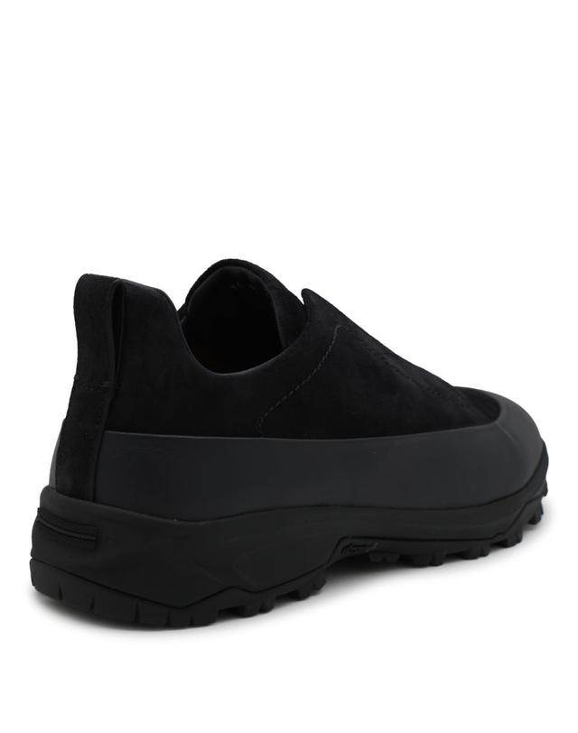 제냐 [해외직구][S27]제냐 LHNELS7008ZBNZ 남성 로우탑 하이탑 슬립온 스니커즈 신발 운동화 에스빠듀 NAVY LEATHER LOAFERS 착용컷