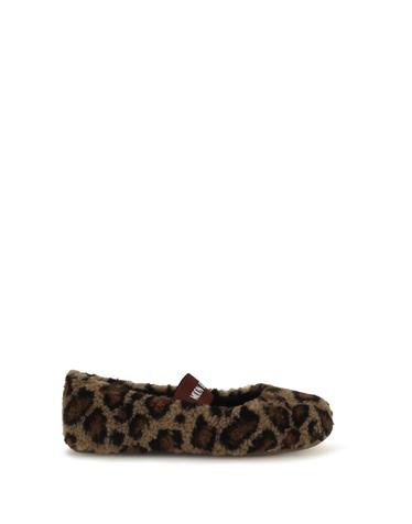 [해외직구][K68]MOON BOOT 80D2400040 MM21 여성 발레리나슈즈 플랫슈즈 단화 메리제인 Leopard teddy Ballerinas