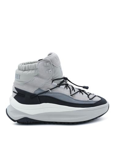 [해외직구][S27]MOON BOOT 80D2490030H006 남성 부츠 워커 컴뱃부츠 바이커 첼시부츠 사막화 BLACK AND GREY FABRIC SNOW BOOTS
