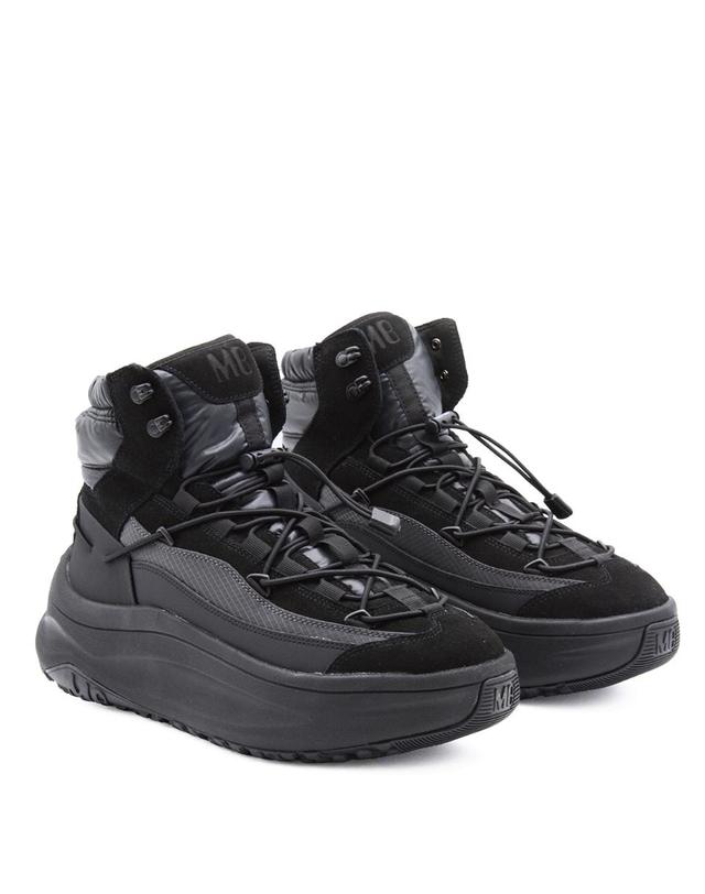 문부츠 [해외직구][S27]MOON BOOT 80D2490030N001 남성 부츠 워커 컴뱃부츠 바이커 첼시부츠 사막화 BLACK LEATHER MOON24 XLACE MID BOOTS 착용컷