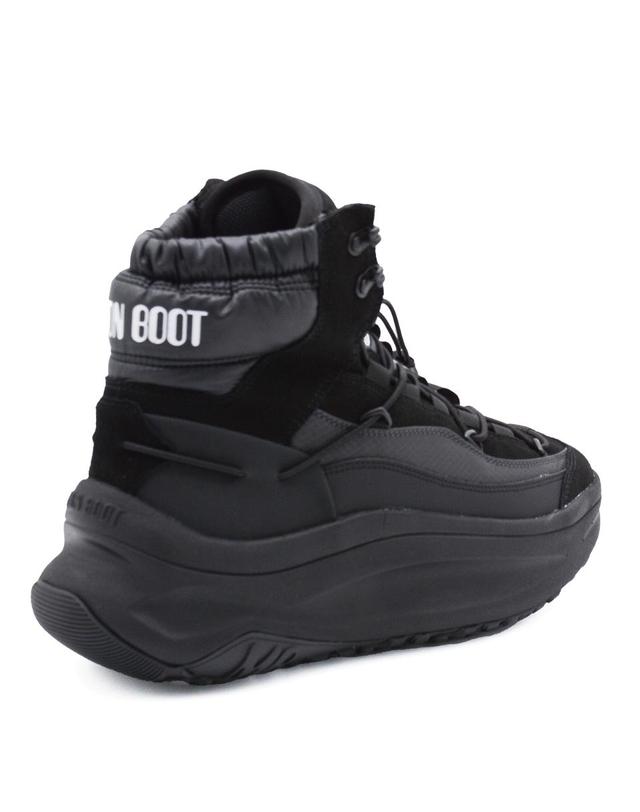 문부츠 [해외직구][S27]MOON BOOT 80D2490030N001 남성 부츠 워커 컴뱃부츠 바이커 첼시부츠 사막화 BLACK LEATHER MOON24 XLACE MID BOOTS 착용컷
