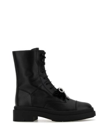 [해외직구][X45]지미추 AVERIFLATJVG BLACRY 여성 앵클부츠 미들 롱부츠 니하이부츠 Black leather Averi boots