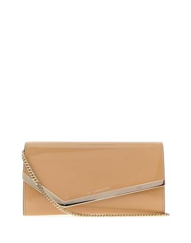 [해외직구][X45]지미추 EMMIEPAT CHALIGGOL 가방 클러치백 파우치백 Beige leather Emmie clutch