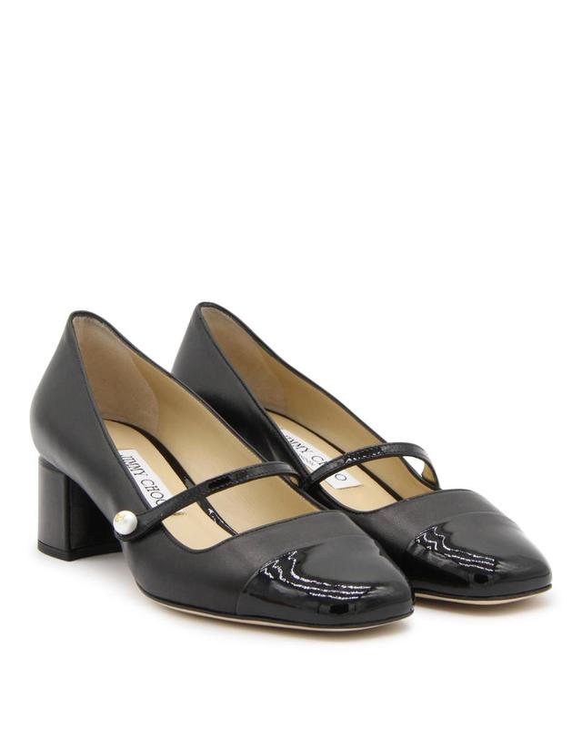 지미추 [해외직구][Q11]지미추 ELISA45PTZ000074 여성 펌프스 하이힐 슬링백 BLACK LEATHER PUMPS 착용컷