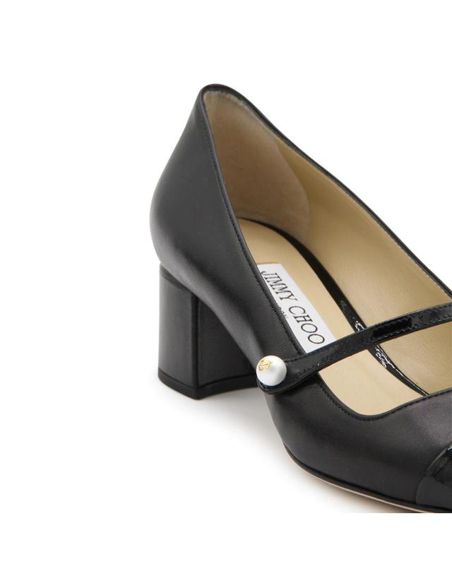 지미추 [해외직구][Q11]지미추 ELISA45PTZ000074 여성 펌프스 하이힐 슬링백 BLACK LEATHER PUMPS 착용컷