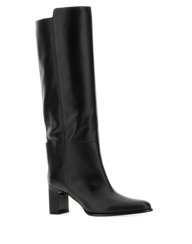지미추 [해외직구][X45]지미추 CALYKB65SQM BLACK 여성 앵클부츠 미들 롱부츠 니하이부츠 Black leather Caly boots 착용컷