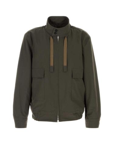 [해외직구][X45]사카이 2603917M 501 남성 블레이저 봄버 캐주얼자켓 Olive green polyester jacket