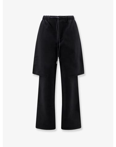 [해외직구][N85]사카이 2608685 여성 트라우저 바지 팬츠 면바지 SACAI Cotton trousers with a layered trompe loeil design
