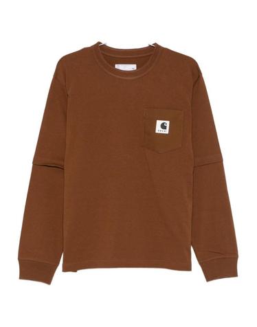 [해외직구][P13]SACAI X CARHARTT WIP 25 00994S642 남성 반팔티 긴팔티 민소매셔츠 탑 라운드 크루넥 브이넥 SACAI X CARHARTT WIP LOGO COTTON T SHIRT