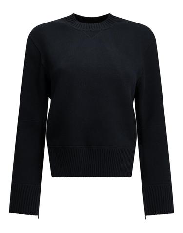 [해외직구][V90]사카이 26 08670201 여성 니트 스웨터 가디건 Crew neck sweater made of a cotton cashmere blend