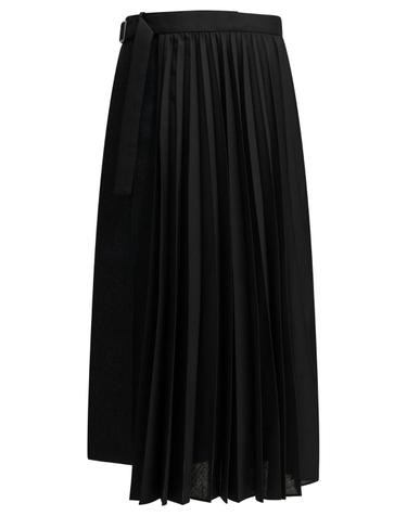 [해외직구][V90]사카이 26 08766202 여성 스커트 치마 Pleated Midi Skirt
