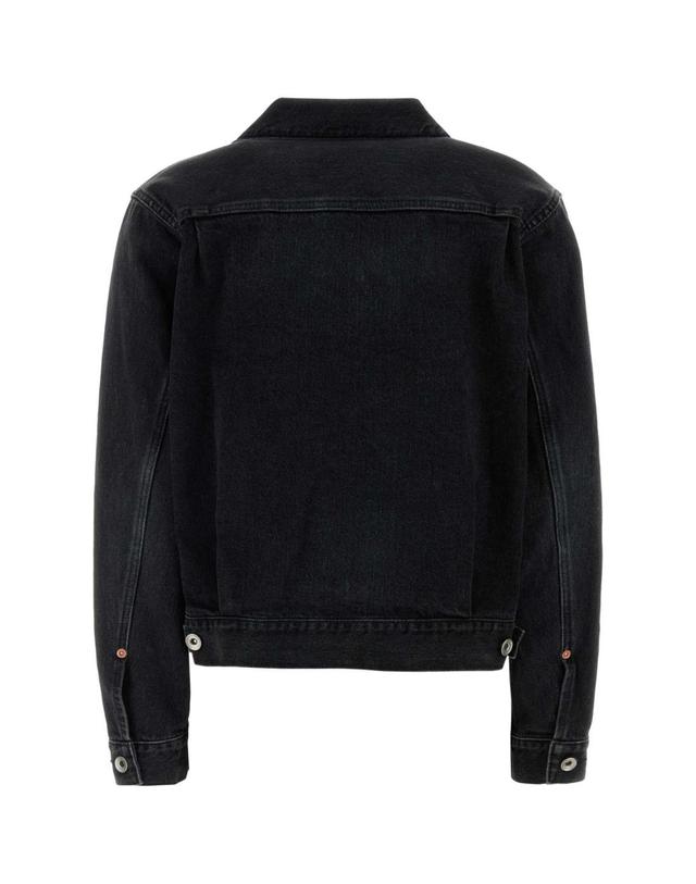 사카이 [해외직구][X45]사카이 2608465 001 여성 자켓 베스트 블레이저 봄버 데님 Black denim jacket 착용컷