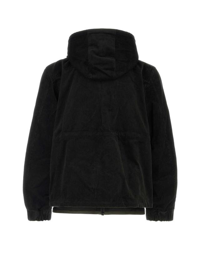 사카이 [해외직구][X45]사카이 2503815M 001 남성 블레이저 봄버 캐주얼자켓 Black corduroy jacket 착용컷