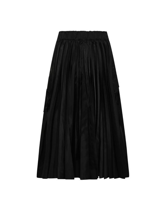 사카이 [해외직구][S27]사카이 SCW305001 여성 스커트 치마 롱스커트 미디스커트 숏스커트 미니스커트 로고 BLACK SKIRT 착용컷
