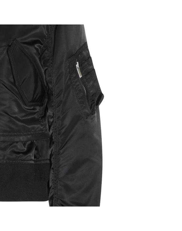 사카이 [해외직구][B47]사카이 2608582001 여성 자켓 아우터 BLACK NYLON CASUAL JACKET 착용컷