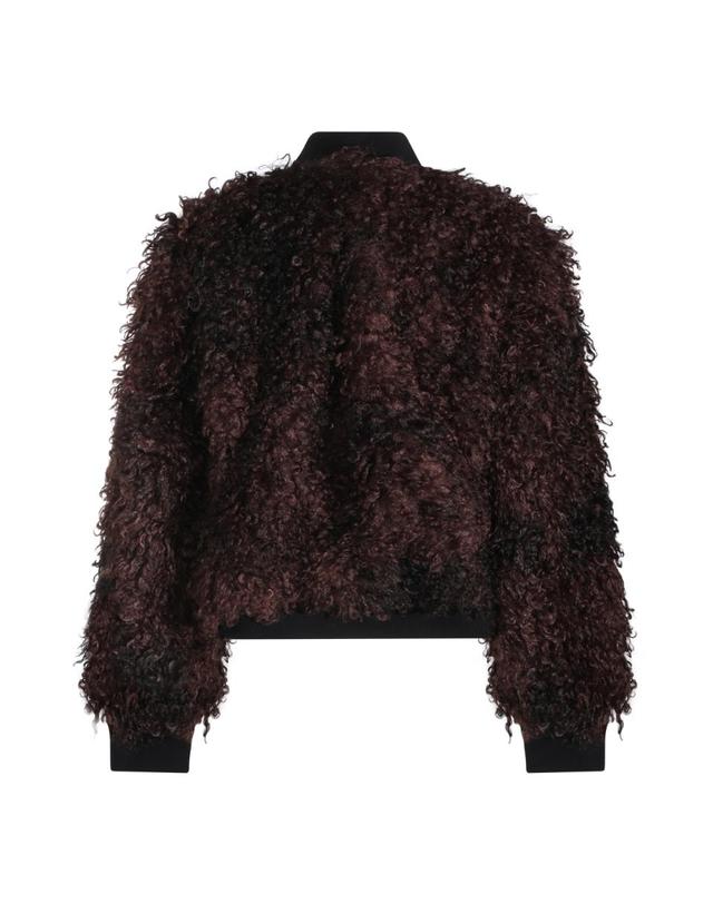 사카이 [해외직구][B47]사카이 2608660601 여성 무스탕 퍼자켓 BROWN FAUX FUR JACKET 착용컷