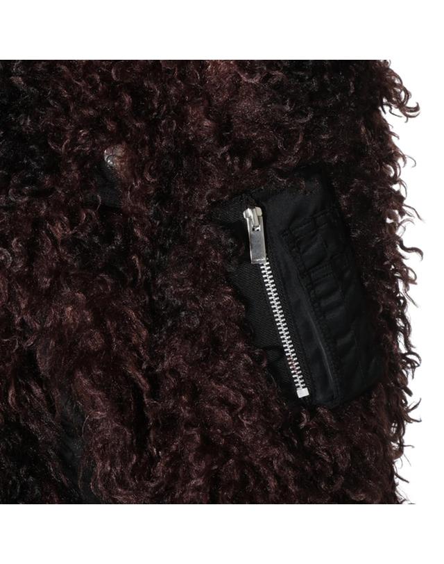 사카이 [해외직구][B47]사카이 2608660601 여성 무스탕 퍼자켓 BROWN FAUX FUR JACKET 착용컷