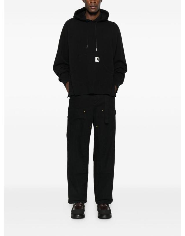 사카이 [해외직구][P13]SACAI X CARHARTT WIP 25 00993S001 남성 후드티 맨투맨 스웨트셔츠 집업후드 후드맨투맨 스웨터 풀오버 SACAI X CARHARTT WIP LOGO COTTON HOODIE 착용컷