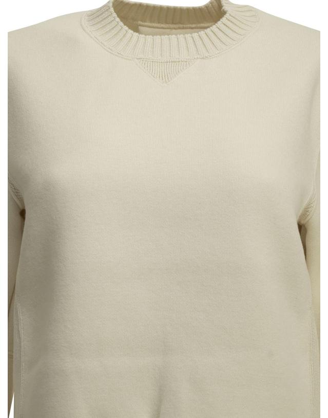 사카이 [해외직구][V90]사카이 26 08670151 여성 니트 스웨터 가디건 Crew neck sweater made of a cotton cashmere blend 착용컷