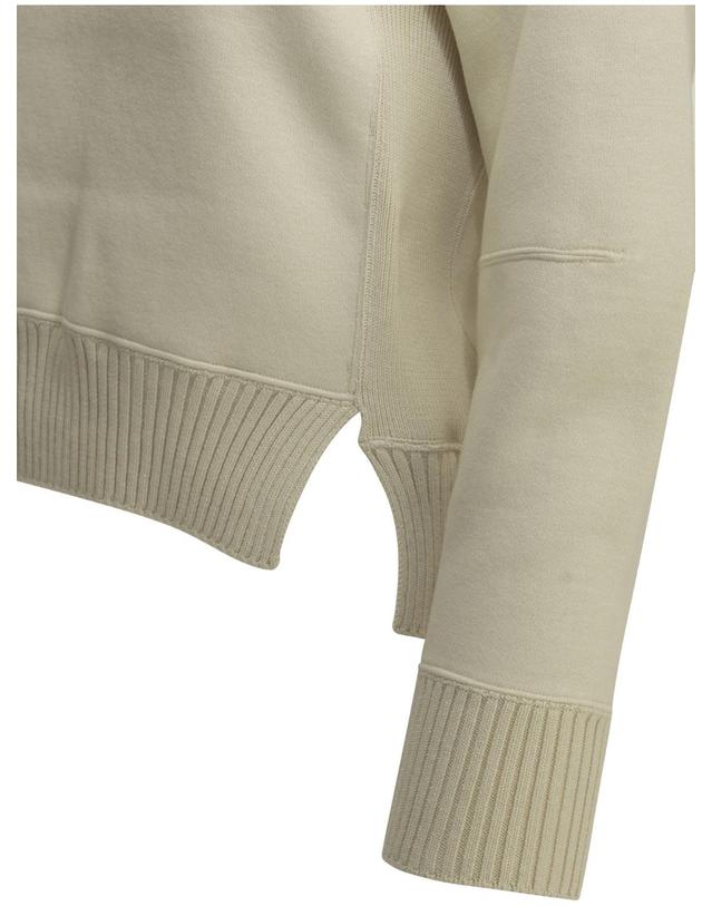사카이 [해외직구][V90]사카이 26 08670151 여성 니트 스웨터 가디건 Crew neck sweater made of a cotton cashmere blend 착용컷