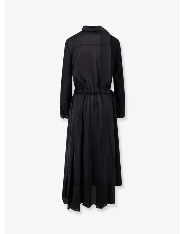 사카이 [해외직구][N85]사카이 2608710 여성 원피스 드레스 점프수트 SACAI Dress with satin s 착용컷