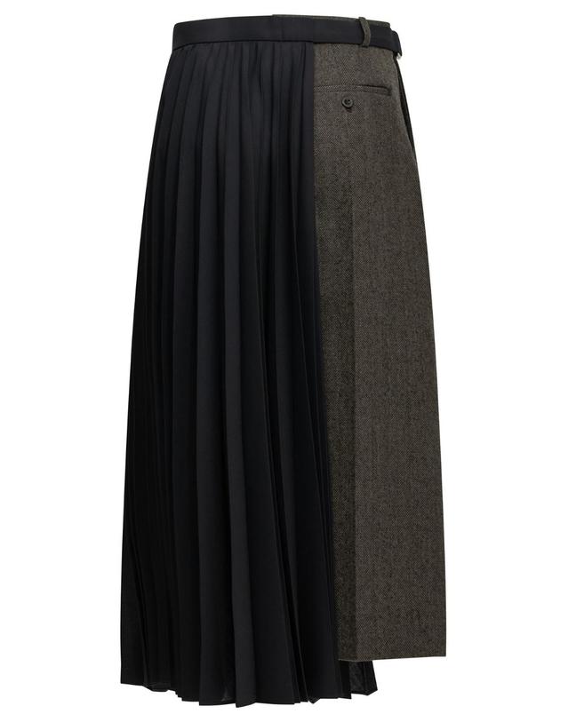 사카이 [해외직구][V90]사카이 26 08766605 여성 스커트 치마 Pleated Midi Skirt 착용컷