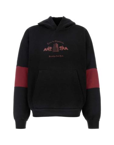 [해외직구][X45]WILLY CHAVARRIA WCJSY0096 001 남성 맨투맨 스웨트셔츠 후드 Black cotton oversize sweatshirt
