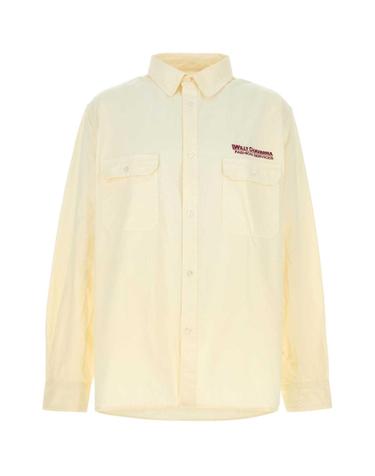 [해외직구][X45]WILLY CHAVARRIA WCSHT0026 000 남성 셔츠 남방 긴팔 반팔 Cream cotton oversize shirt