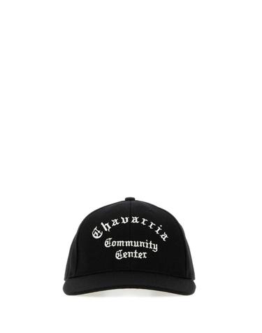 [해외직구][X45]WILLY CHAVARRIA MAMSA004 001 남성 모자 버킷햇 비니 헤드밴드 Black gabardine Chavarria Community Center baseball cap