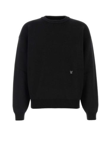 [해외직구][X45]WILLY CHAVARRIA MMSSW002 001 남성 스웨터 니트 가디건 Black wool sweater