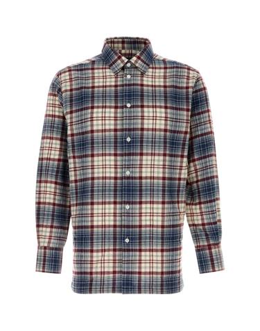 [해외직구][X45]WILLY CHAVARRIA MMWTO003 120 남성 셔츠 남방 긴팔 반팔 Embroidered flannel shirt
