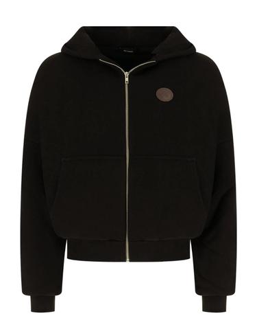 [해외직구][W63]WILLY CHAVARRIA MUJSW014064N 011 남성 맨투맨 후드 스웨트셔츠 집업 Felpa oversize in cotone nero