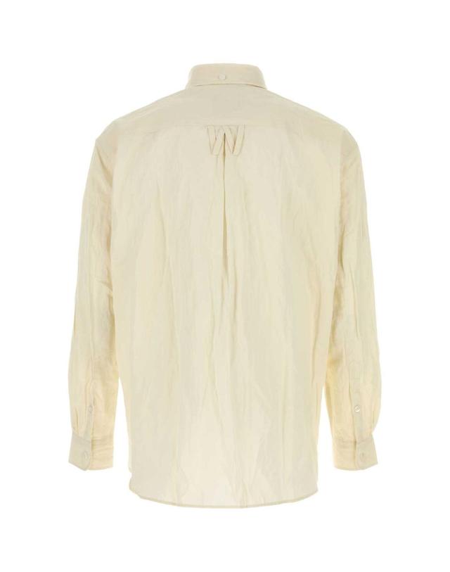 윌리 차바리아 [해외직구][X45]WILLY CHAVARRIA WCSHT0057 065 남성 셔츠 남방 긴팔 반팔 Cream poplin shirt 착용컷