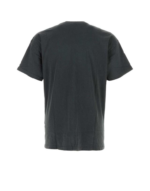 윌리 차바리아 [해외직구][X45]WILLY CHAVARRIA MUJTE019 011 남성 티셔츠 민소매 탑 Slate cotton Leather Daddy t shirt 착용컷