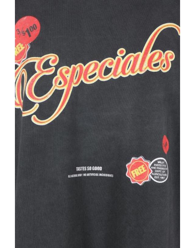 윌리 차바리아 [해외직구][E32]WILLY CHAVARRIA MUJTE011061N011 남성 티셔츠 WILLY CHAVARRIA OS Especial Chorizo oversized t shirt in cotton 착용컷