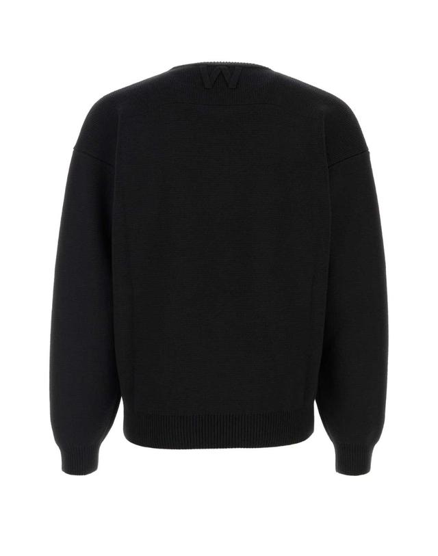 윌리 차바리아 [해외직구][X45]WILLY CHAVARRIA MMSSW002 001 남성 스웨터 니트 가디건 Black wool sweater 착용컷