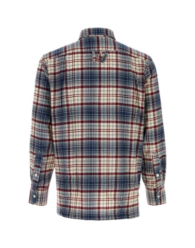 윌리 차바리아 [해외직구][X45]WILLY CHAVARRIA MMWTO003 120 남성 셔츠 남방 긴팔 반팔 Embroidered flannel shirt 착용컷