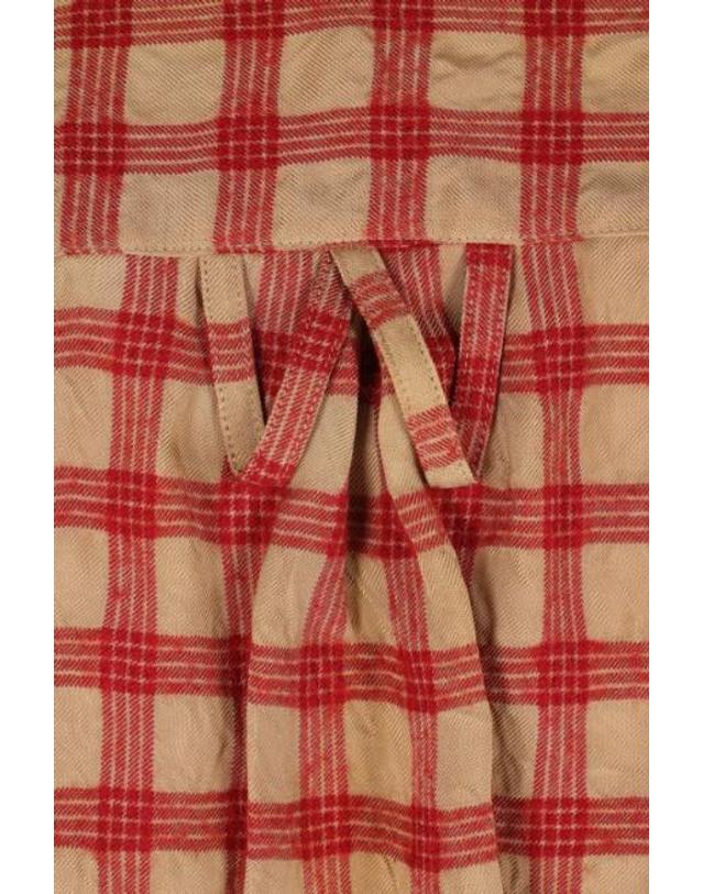 윌리 차바리아 [해외직구][E32]WILLY CHAVARRIA MMWTO006004C119 남성 셔츠 남방 WILLY CHAVARRIA Veterano oversized shirt in check flannel 착용컷
