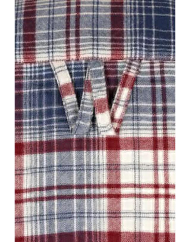 윌리 차바리아 [해외직구][E32]WILLY CHAVARRIA MMWTO003005C120 남성 셔츠 남방 WILLY CHAVARRIA Woolen shirt in check flannel 착용컷