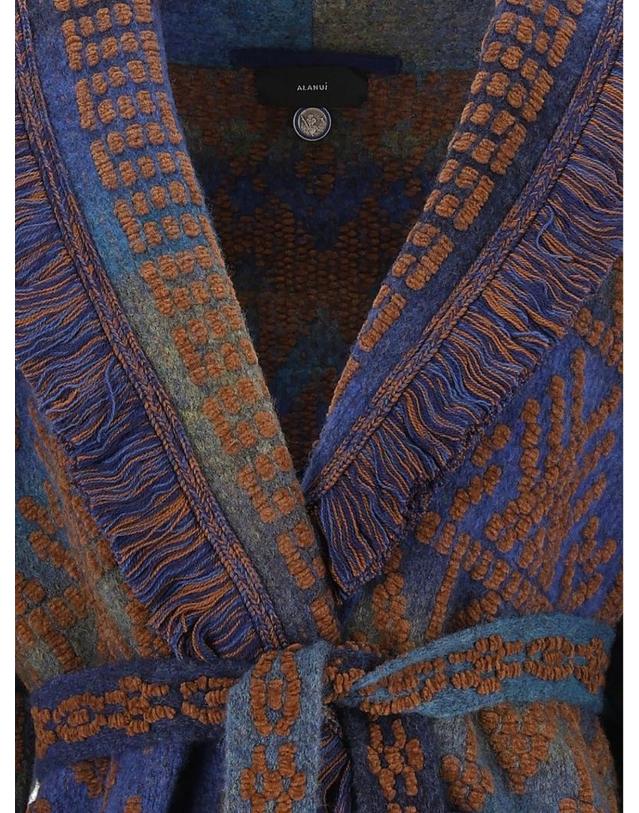 알라누이 [해외직구][A94]알라누이 LWHB064E26KNI0114564 여성 니트 스웨터 ALANUI ALANUI Western Beat Cardigan 착용컷