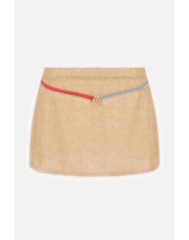 [해외직구][E32]OSEREE LGF257GOLDSEATURQUOISECORAL 여성 숏스커트 치마 미니스커트 데님스커트 로고 OSEREE Lumiere Colore mini skirt in lurex