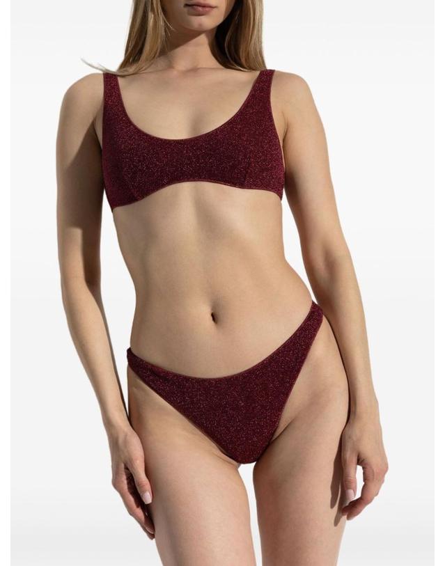오세리 [해외직구][A94]OSEREE LTF257BURGUNDY 여성 비치웨어 수영복 OSEREE OSEREE Sporty Lumiere Bikini 착용컷