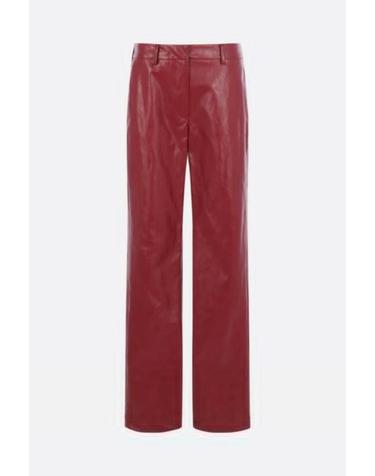 [해외직구][E32]FEDERICA TOSI 3081130251 여성 바지 팬츠 트라우저 면바지 슬렉스 로고 FEDERICA TOSI faux leather trousers