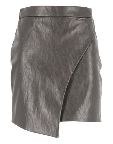 [해외직구][A94]FEDERICA TOSI 30706 30280 여성 스커트 치마 FEDERICA TOSI FEDERICA TOSI Asymmetrical Mini Skirt With Metal Leather