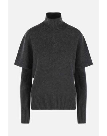 [해외직구][E32]FEDERICA TOSI 3200935280 의류 니트 스웨터 가디건 FEDERICA TOSI short sleeve turtleneck in wool with arm warmers