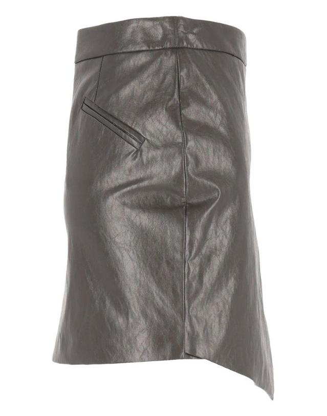 페데리카 토시 [해외직구][A94]FEDERICA TOSI 30706 30280 여성 스커트 치마 FEDERICA TOSI FEDERICA TOSI Asymmetrical Mini Skirt With Metal Leather 착용컷