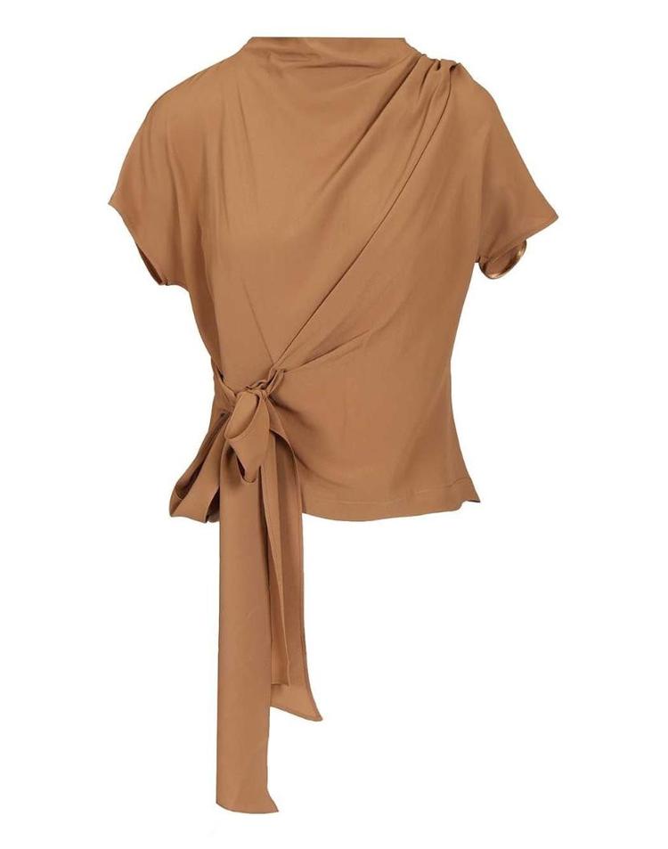 [해외직구][A94]FEDERICA TOSI 41112 41258 여성 티셔츠 탑 민소매 FEDERICA TOSI FEDERICA TOSI Crepe De Chine Blouse
